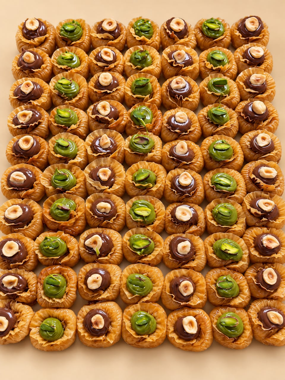 بقلاوة سنيورة نوتيلا وبيستاشيو
