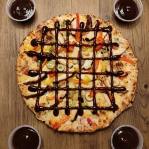 فطيرة اتشكن باريكيو مدخن